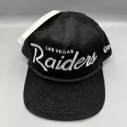Las Vegas Raiders Hat Men Black Corduroy The Golfer New Era Snap Back Cap New