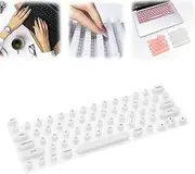 Zurligi Keyboard Cover for Long Nails, Comfortable Typing, MacBook Pro/Air 13/14/15/16, Silicone, White