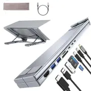 USB C Laptop Docking Station Stand with 4K HDMI, 8 Ports | Powered USB C Hub ...