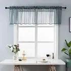 Short Sheer Curtain Non-fading Light-transmitting Washable Durable Short Curtain
