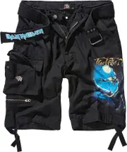 Brandit Iron Maiden Savage FOTD, cargo shorts , color: Black , size: 3XL