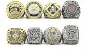 XiaKoMan Baseball SF 8-times 1905、1921、1922、1933、1954、2010、2012、2014 Giants World Champions Rings set with Wooden box