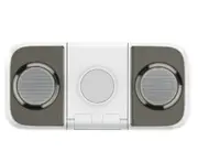 Wireless Charging Mobile Phone Holder Mobile Power 10000mah Bluetooth Speaker Multi-function Mini Charging Treasure-Grey