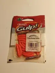 Berkley Gulp! 1" Fluorescent Orange 14 CT Pinched Crawler - GHPC1-FO