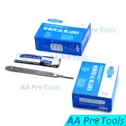 200 Surgical Scalpel Blades #23 Pack + Scalpel Handle, Knife #4 Dermaplaning
