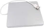 Gatuida External Optical Drive Cd DVD Rw Burner for Laptop No Extra Power Needed Instant Installation User-Friendly Design