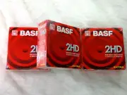 BASF Floppy Disks - 2HD High-Density 3.5" - *3 BOXES* NEW OLD STOCK, SEALED!