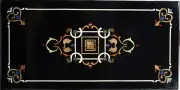 Marble Restaurant Table Top Gemstone Inlay Work Dining Table Top with Royal Look