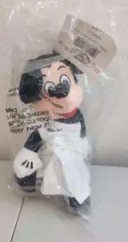 NEW - The Disney Store Mickey Mouse Toga 8” Bean Bag With Tags