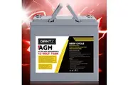 Giantz AGM Deep Cycle Battery 12V 75Ah Box Portable Solar Caravan Camping
