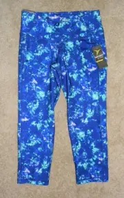 New Womens Old Navy Active Crop Leggings Small Fitted Compression Go Dry Pants