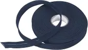 uxcell 3/4 Inch Single Fold Bias Tape Polyester Continuous Bulk Bias Tape for Sewing, Seaming Quilting Hemming Binding Crafts (Navy Blue 25 Yards)