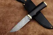 Fixed blade Russian knife, personalized knife, Yakutia knife, hand forged knife.