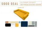 STYLE 6 QUEEN SIZE Outdoor Daybed Mattress Bolster Pillow Cushion SLIPCOVER ONLY