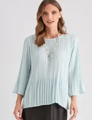 Liz Jordan PLEATED SWING TOP