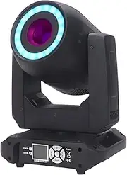 DJ Moving Head Light, 150W LED Stage Lights with Light Strip & Pattern, 4 Control Modes, Disco Lights for Parties KTV Wedding Music Festival