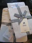 West Elm Brushed Tencel Duvet King gray 2 King shams New w tag