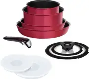 L66392 T-fal Frying Pan 9pcs Set Detachable Handle Ingenio Neo IH 6layer coating