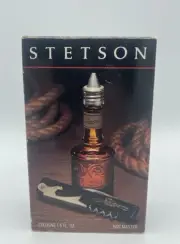 Stetson Original Cologne Men 1.5 Oz Bar Master Set Bottle Opener Vintage