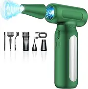 Electric Compressed Air Duster - 33,0000 RPM High-Speed Air Blower Fan, Mini Rechargeable Cordless Turbo Jet for Computer, Car, Keyboard and Home Outdoor Dust Cleaning, Replaces Canned Air