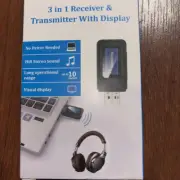 Bluetooth Receiver and Transmitter With Display 3 in 1