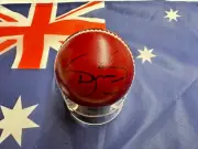 Shane Watson (Australia) signed Red Autograph Cricket Ball + C.O.A.