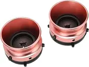 1 Pair 1/4 10in Nab Hub Adapter for, for Akai, for Teac, etc., Opener Universal Loading Units, Polished Aluminium Cups, Loader Reel Tape Recorder. (Rose Gold)