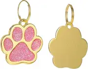 Totority 3Pcs Pet Tags Custom Dog Id Pendants for Cats and Dogs Stylish Engraved Nameplate with Unique Designs Present for