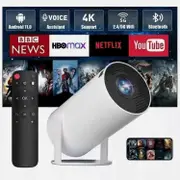New 5g 4k Projector Smart Hd Led Wifi Bluetooth Hdmi Usb Android Office Home Theater Fz