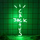 Travis Scott Cactus Jack LED Neon Light Sign for Room Wall Decor 41x19cm Green
