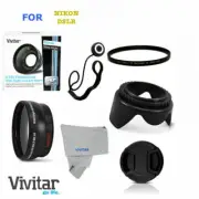 FISHEYE LENS + MACRO UV FILTER & CAP STRING + HOOD FOR NIKON D3400 D3500 D5600