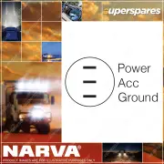1 x Narva Amber L.E.D Off / On Rocker Switch with push on terminal