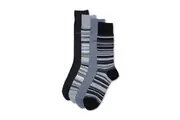 Calvin Klein 4 Pack Multi Stripe Dress Socks - One Size