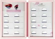 Zxpjkyu False Eyelash Storage Book, Eyelash Display Box, Dustproof, Compact, Empty Eyelash Organizer for Beauty Salon