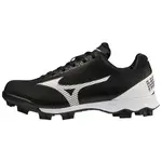 美津濃 MIZUNO 兒童棒球鞋膠釘鞋 WAVE LIGHTREVO JR. 11GP225709棒壘球鞋 黑色