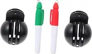 1 Set Double Side Golfing Lines Manual Golfs Alignment Tool for Precise Line Drawing for Practice Courses Includes Markers and Colored Pens