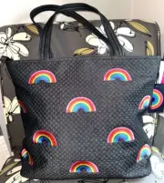 NWT Vera Bradley Limited Edition Denim Love All Rainbow Pride Tote