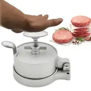 Hamburger Patty Maker Adjustable Aluminum Alloy Hamburger Meat Press Maker Round Shape Non-Stick Stuffed Burger Patties Press for Restaurant And Home