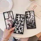 Printed Butterfly Flower Phone Case For Samsung Galaxy S24 Ultra S23 S22 Cover