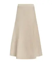 Elastic waist skirt L,M Nude