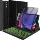 Backlit Keyboard Case for Samsung Galaxy Tab S9 plus 12.4 Inch 2023, 7 Color Lig