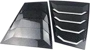 Side Air Outlet Deflector Scoop Louver Guard Car Side Rear Window Louver Louver Cover Trim Compatible for Mazda 6 Atenza 2014-2020(Carbon Fiber Look)