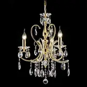 Asfour Crystal 3Lt Chandelier in Chrome or Gold