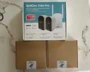 SPOTCAM SOLO PRO WIRELESS CLOUD SECURITY SEALED 2 CAMERAS + HUB 2 SOLAR PANELS