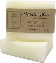 [Hunter Cattle Co.] Meadow Bloom Tallow Bar Soap - Unscented 2 Pack - Made with All Natural 100% Grass Fed Tallow Handmade Soap Bar - Great for Face or Body Soap