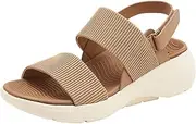 [Gikleihwy] Women's Bow Open Toe Strap Sandal Platform Arch Support Yoga Mat Insole Light Weight Outdoor Water Shoes Comfortable Athletic Sandals for Beach Camping
