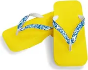 Hajime(一歩) [One Step] [Hajime] Geta Geta Clogs, Soft and Water Resistant, Made of Sponge, 11.2 inches (28.5 cm), YL/Rose x Blue, Rose x Blue (Rose x Blue/28.5), Rose × Blue, 28.5 cm