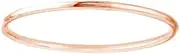 [JewelryWeb] 14ct Rose Gold Round Wire Stackable Ring Jewelry Gifts for Women - Ring Size Options Range: L to P