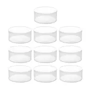10pcs Clear Round Gift Boxes Plastic Candy Storage Containers for Party Favors