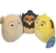Squishmallows x Disney Lion King Scar Simba & Nala Plushies Bundle 3pcs Set NWT